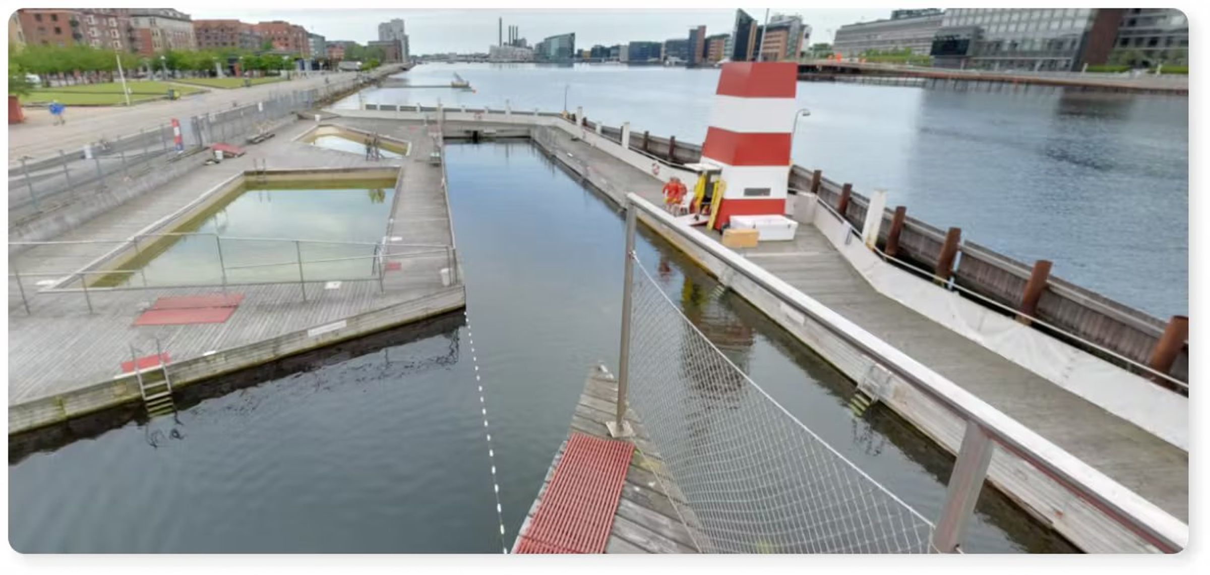 Vinterbadning på Havnebadet Islands Brygge