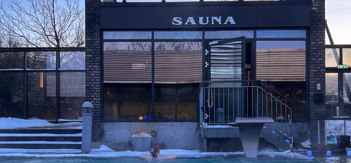 Sauna hos Haraldslund Vand og Kulturcenter