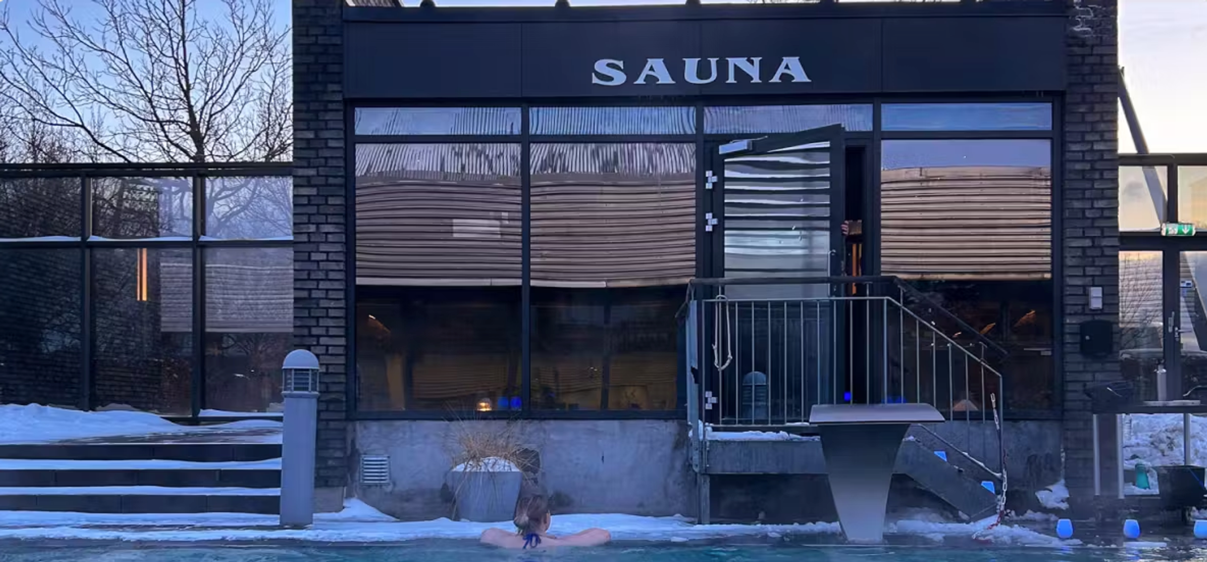 Sauna hos Haraldslund Vand og Kulturcenter