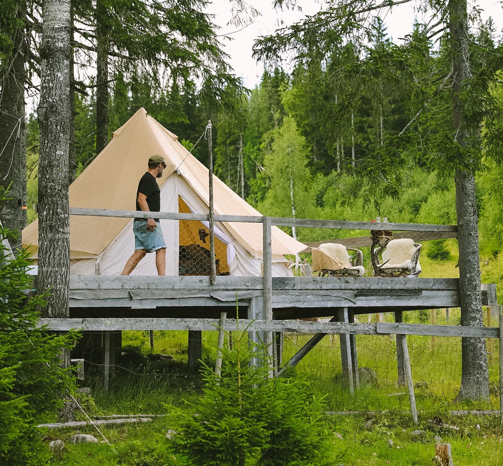 Luksuriøs glamping i Snertingdals vildmark