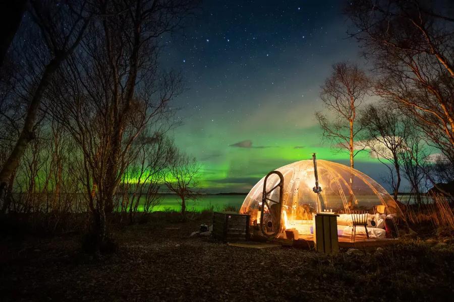 Glamping dome i Norge
