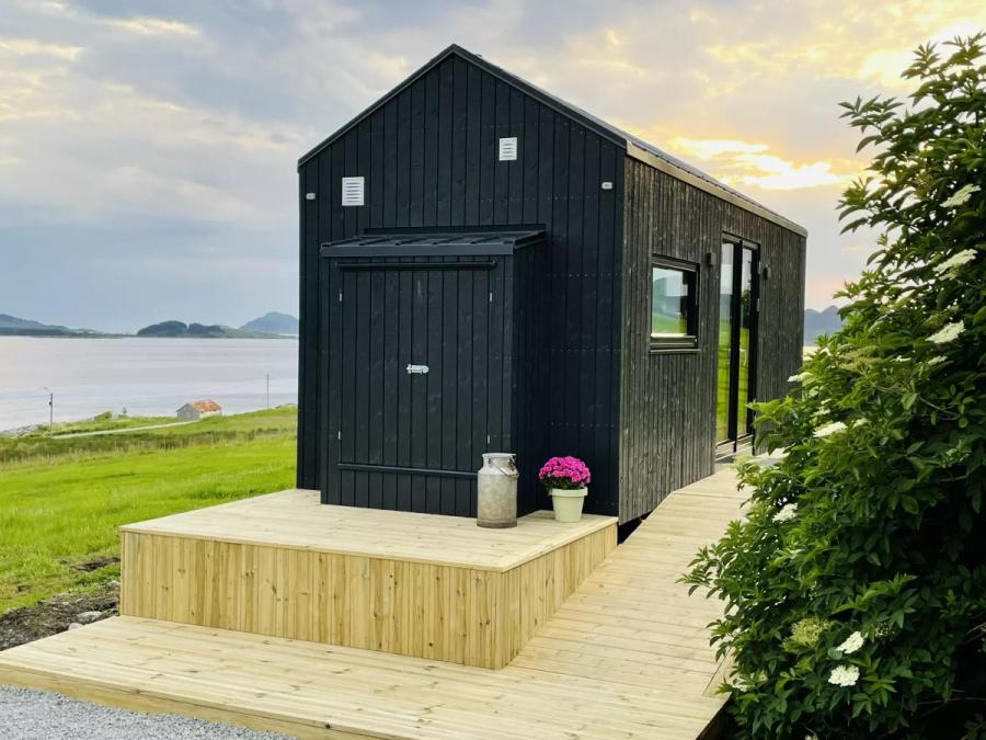 Tiny house by the coast in north-west Norway