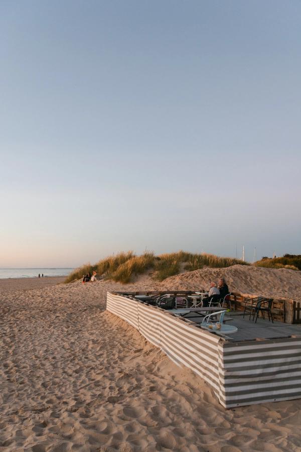 Terrace on Hornbæk beach