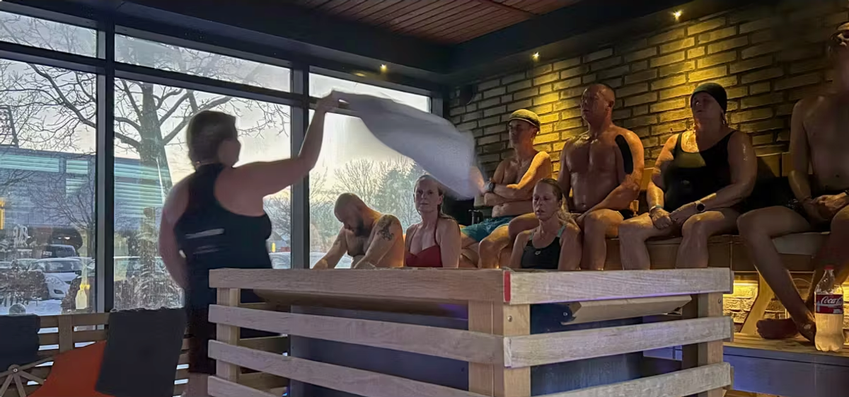 Saunagus hos Haraldslund Vand og Kulturcenter