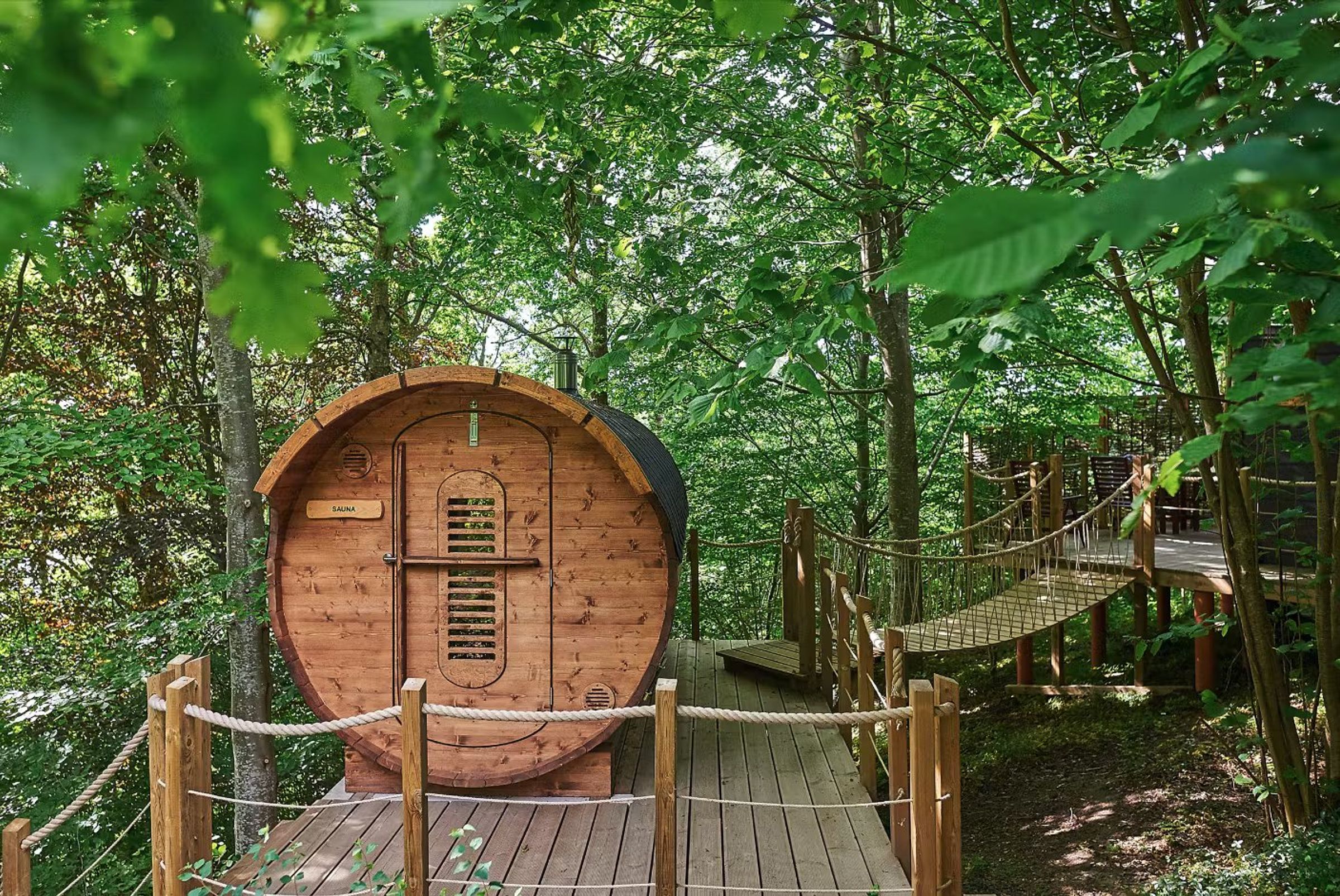 Private Sauna in der Natur in Dänemark