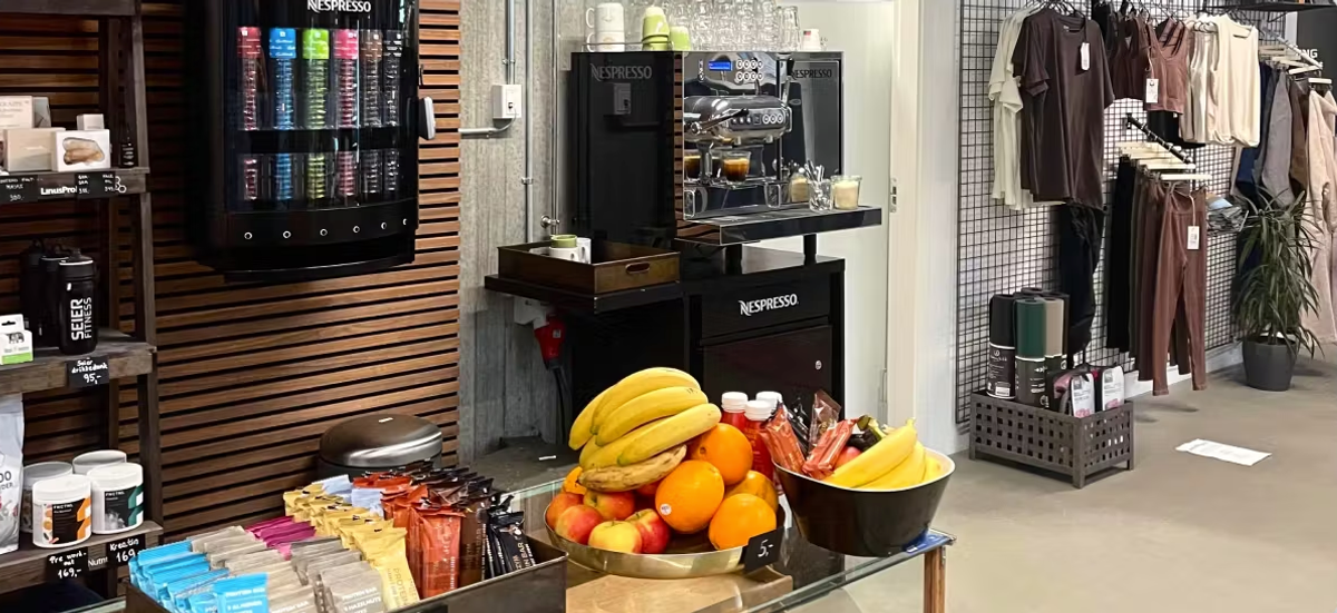 Ankomst til Seiers Fitness i Aarhus