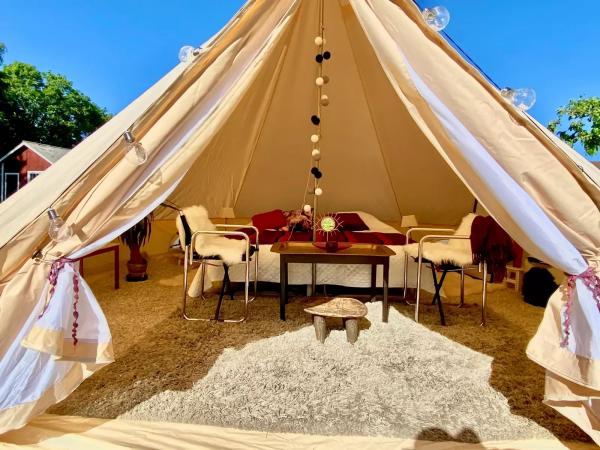 Glamping tent, popular in France