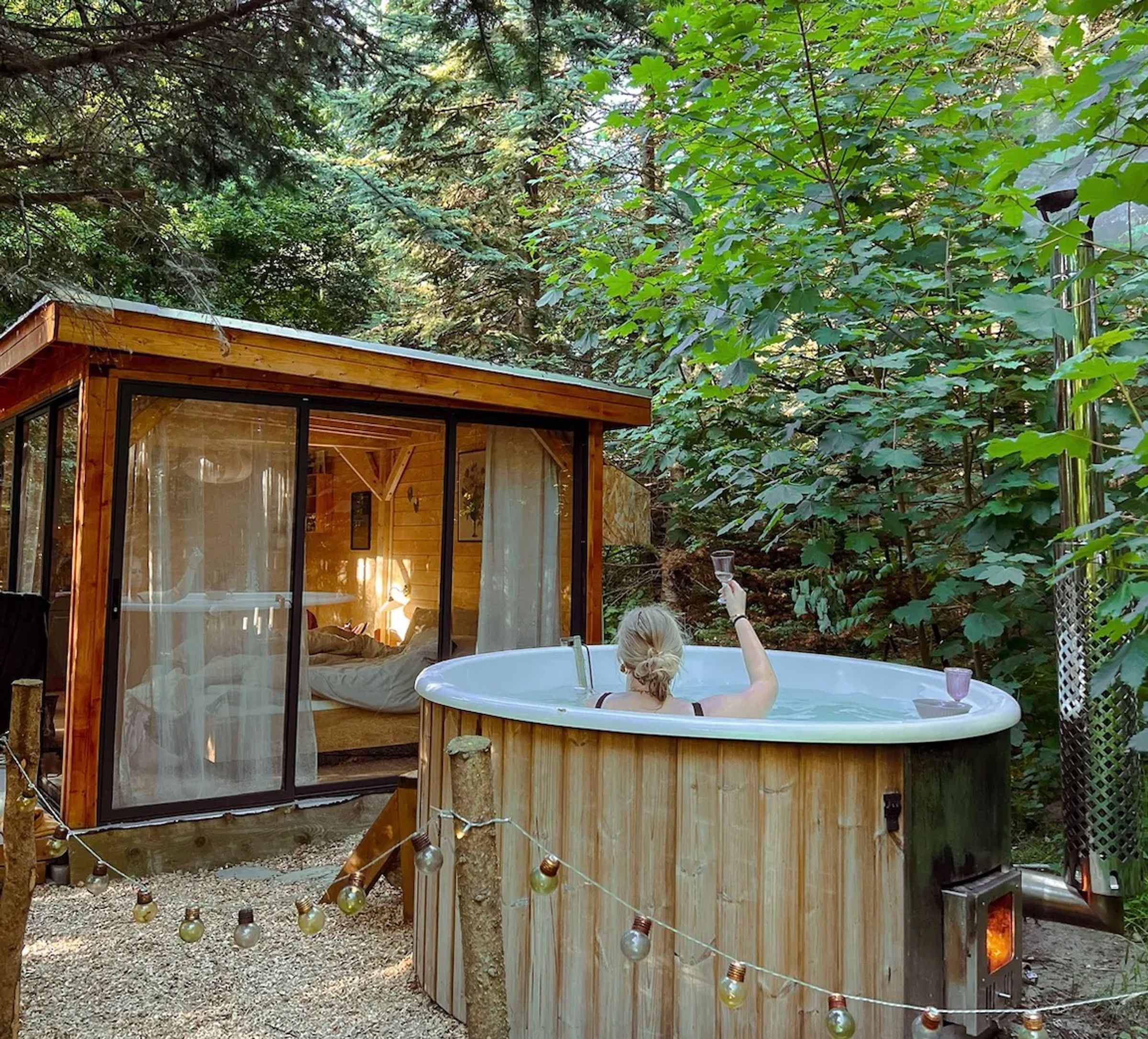 Sommerhus med vildmarksbad