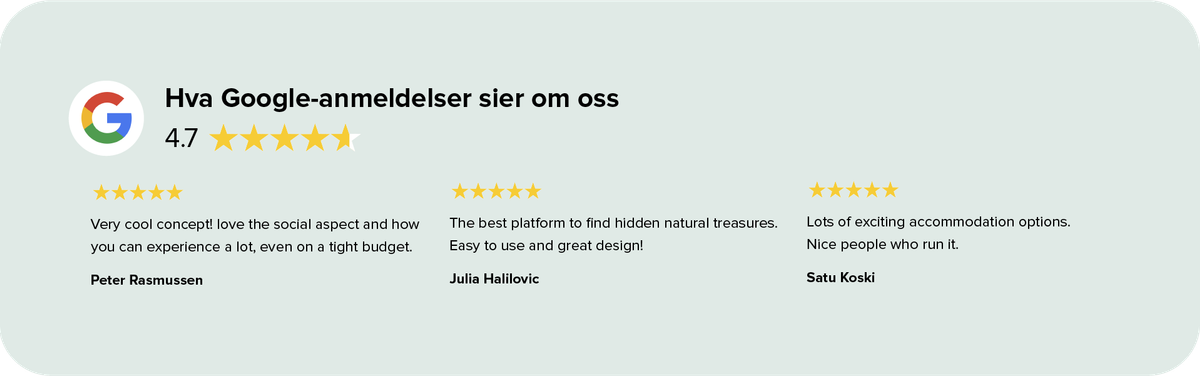 Hva våre kunder sier om å booke glamping med hund på Campanyon