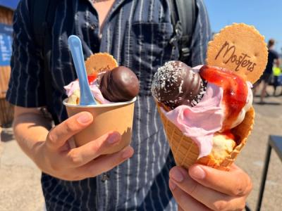 Lots of ice cream