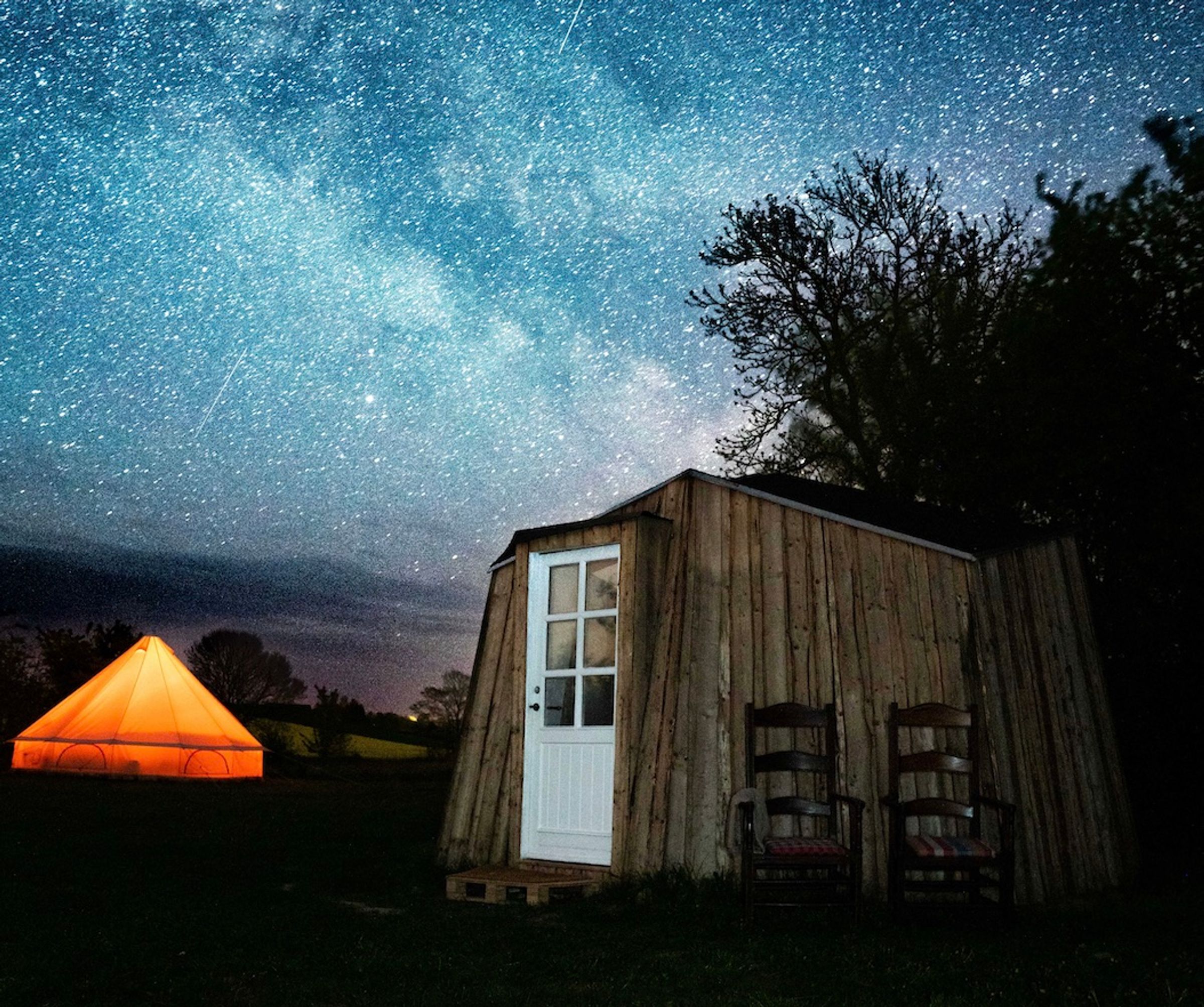 Dark sky hytte på Camønogaarden