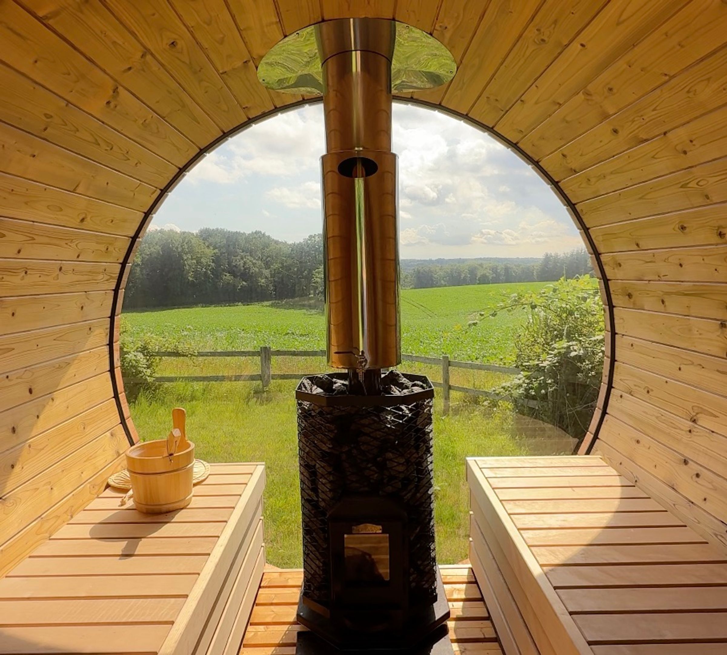 Glamping med sauna