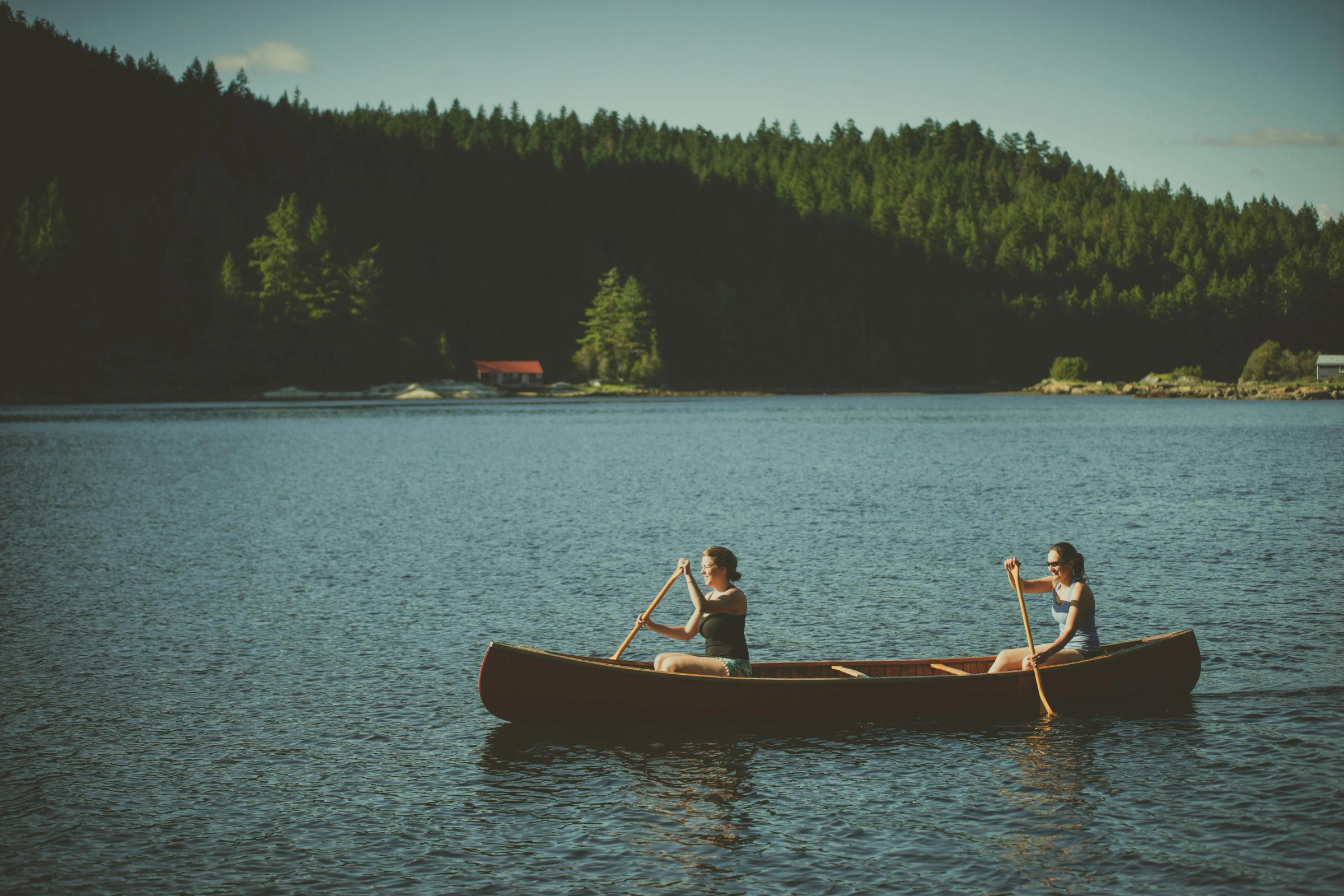 Kanotpaddling i Småland