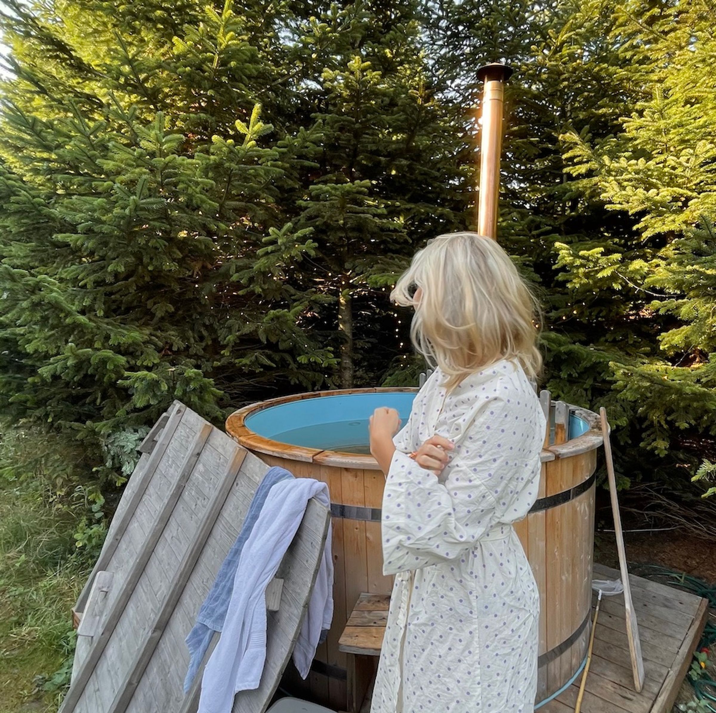 Glamping med vildmarksbad