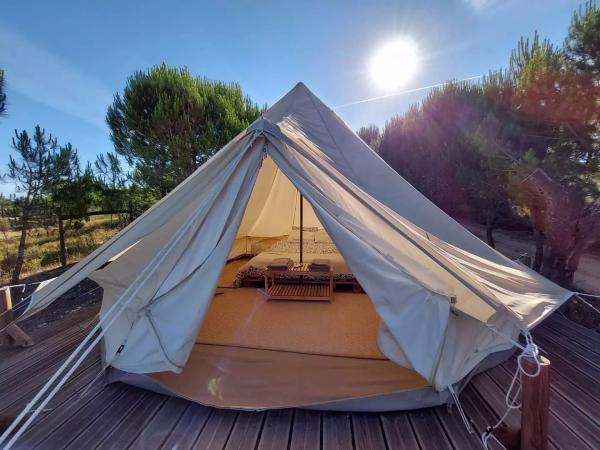 Glamping tent in Algarve in Portugal