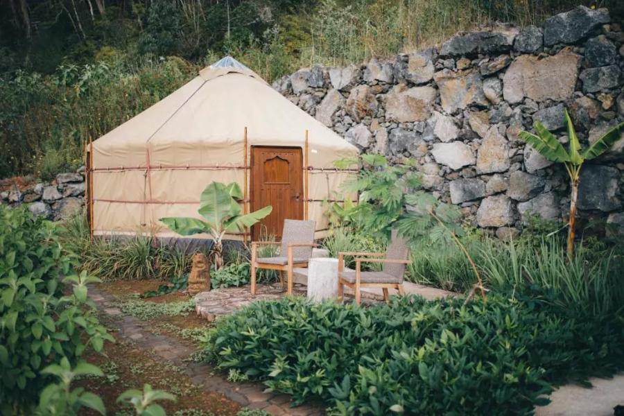 Yurt glamping in the country side