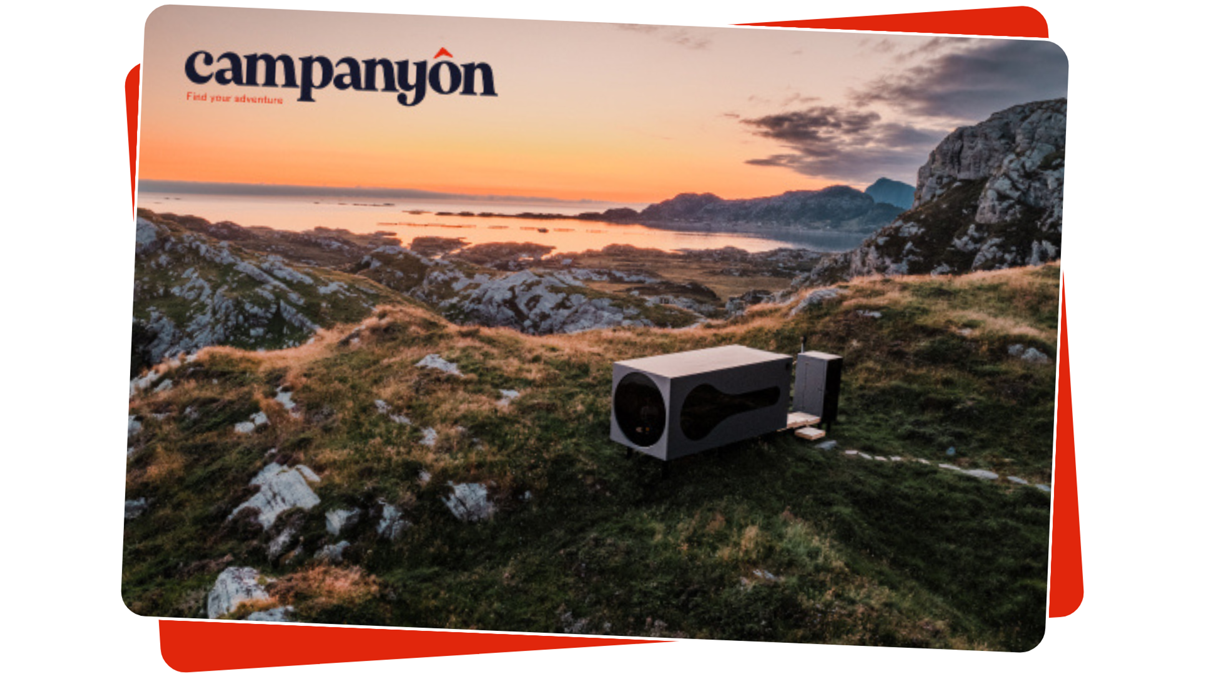 Gift card for glamping and camping