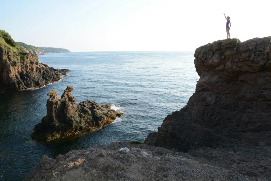 Trappe til stranden på Bornholm