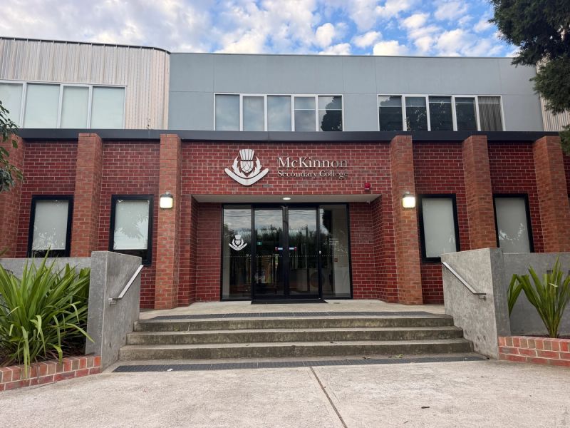 McKinnon Secondary College, the school whose zone shapes the streets around it