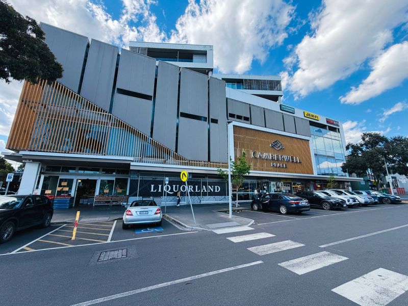 Camberwell Place on Burke Road, the suburb's enclosed shopping centre in glass