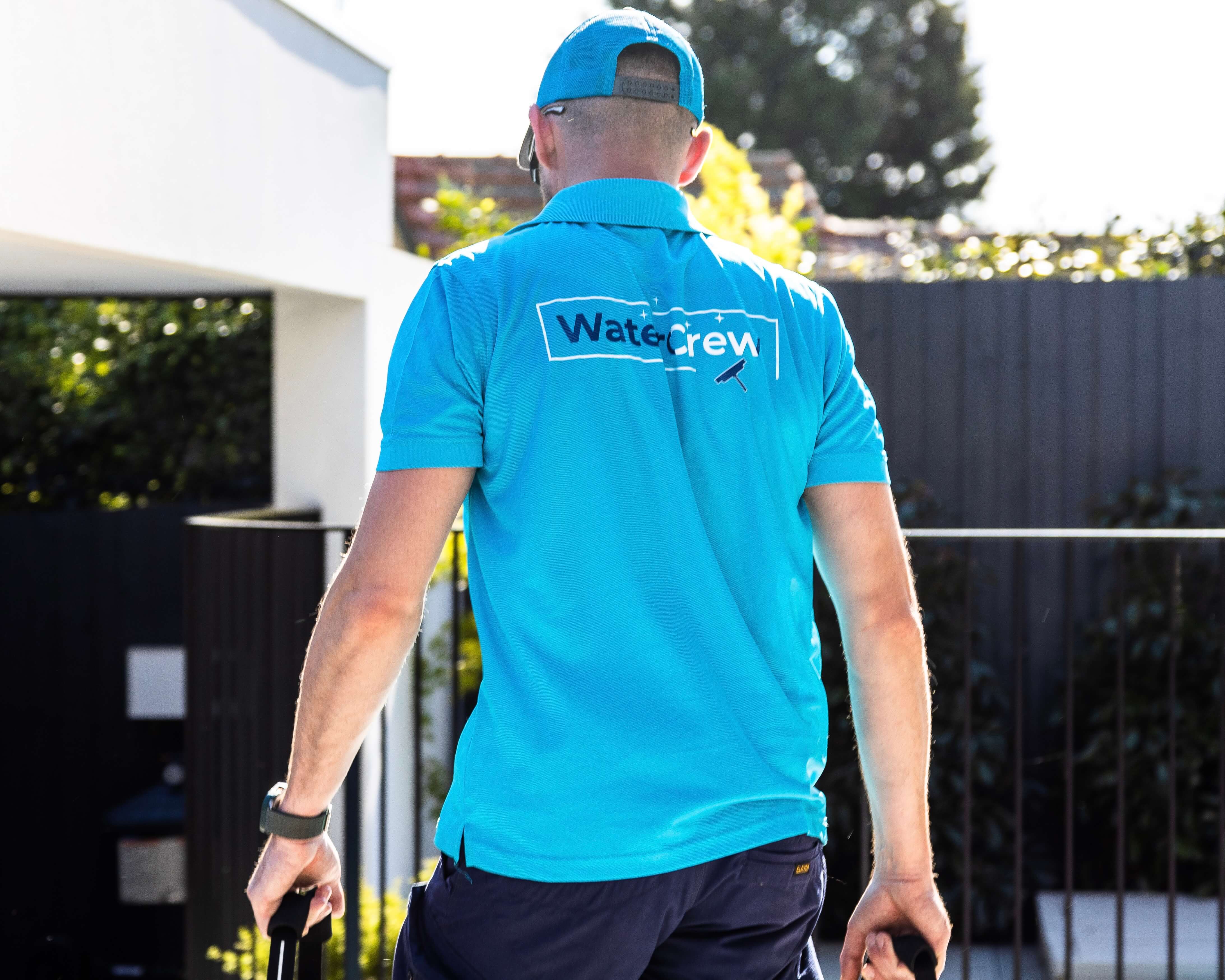 WaterCrew team inspecting a Melbourne roof and gutter system