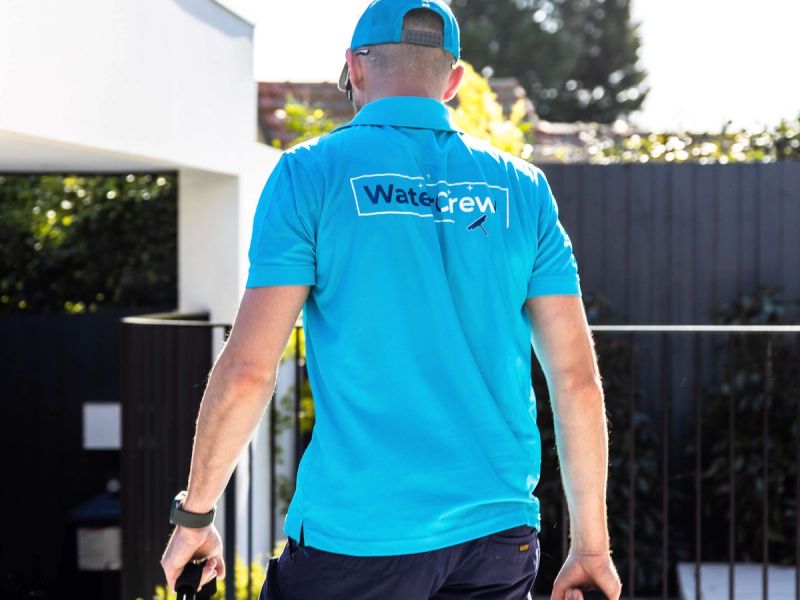WaterCrew team inspecting a Melbourne roof and gutter system