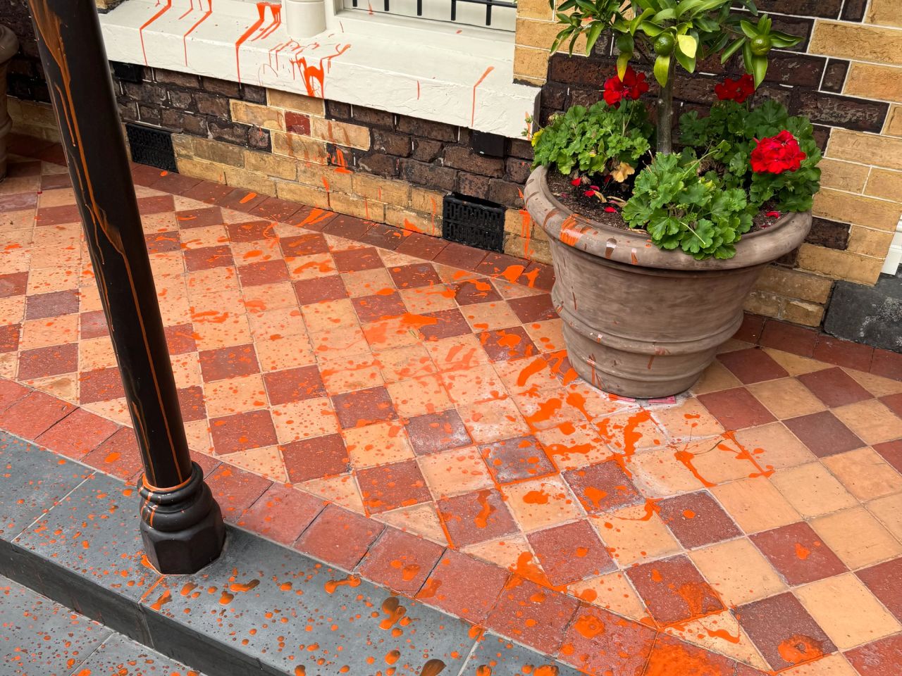 Graffiti removal from a frontage on McIlwrick Street, Windsor
