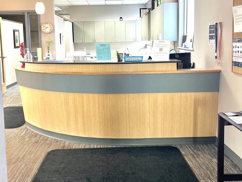 Front desk and reception at AfterOurs Denver Highlands
