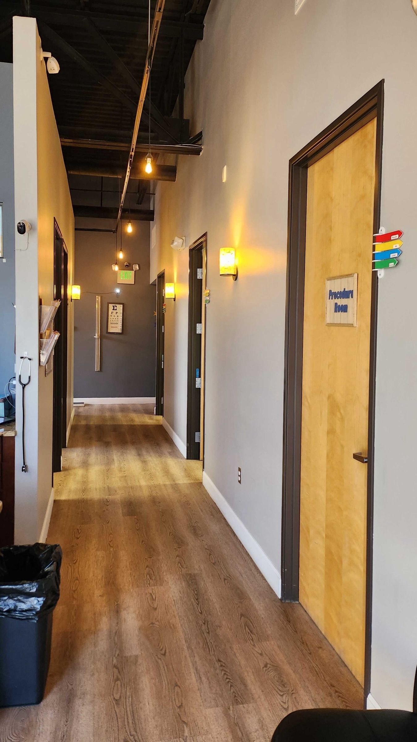 Hallway to the exam rooms