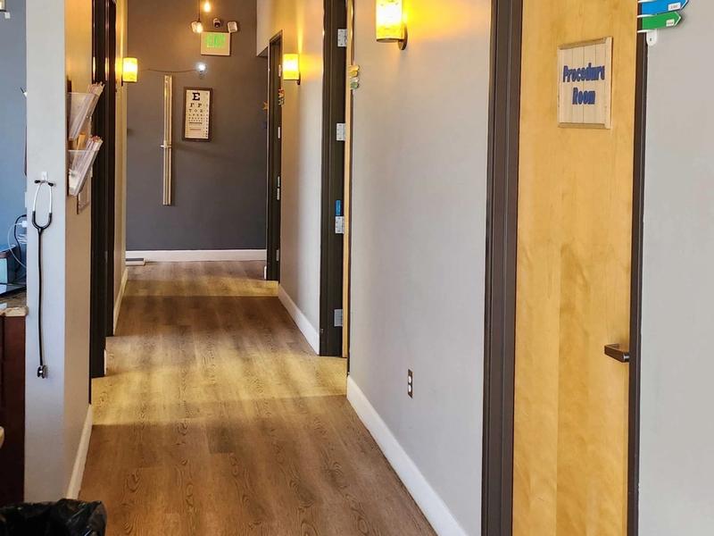 Hallway to the exam rooms