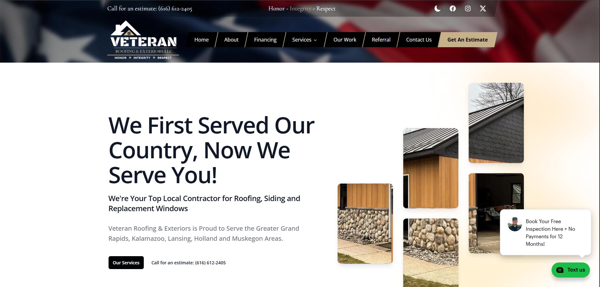 Veteran Roofing & Exteriors, LLC — Roofing in Grand Rapids