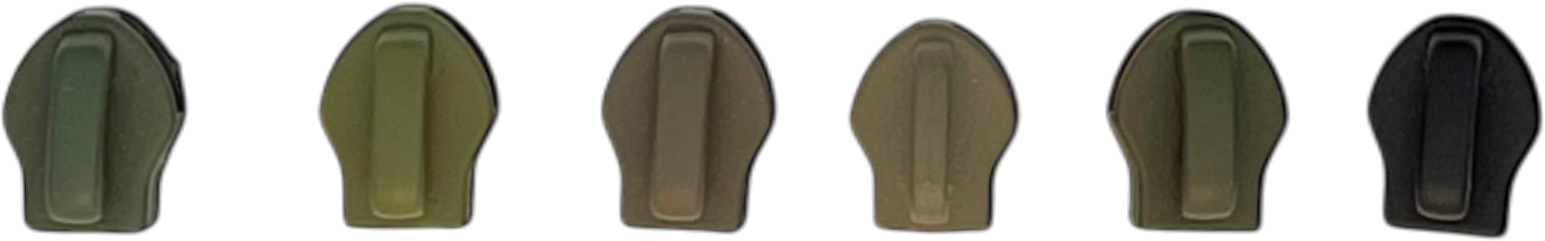 Nylon zipper slider types