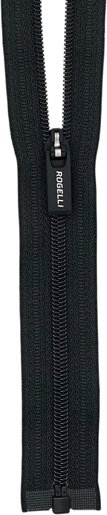 N4 separating coil zipper with logo