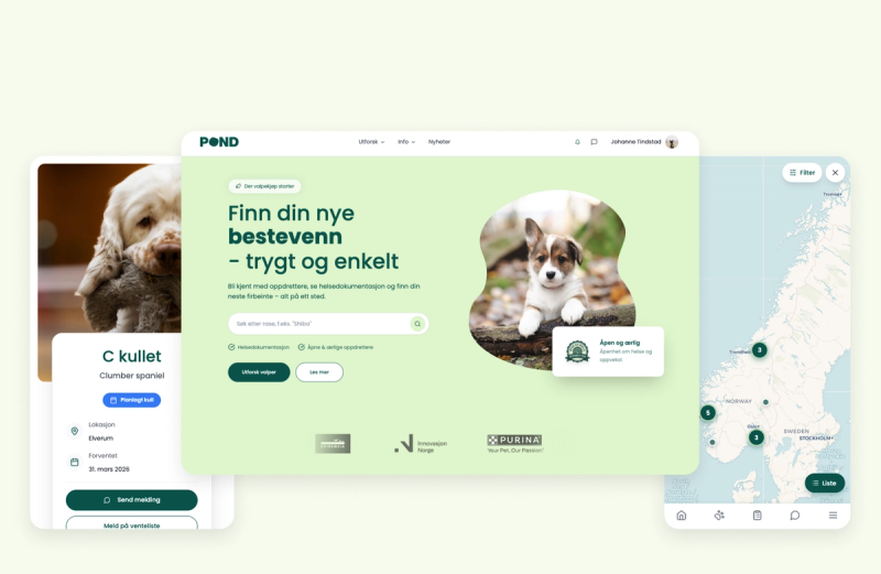 Nye Pond er her — tryggere valpekjøp med innebygd betaling