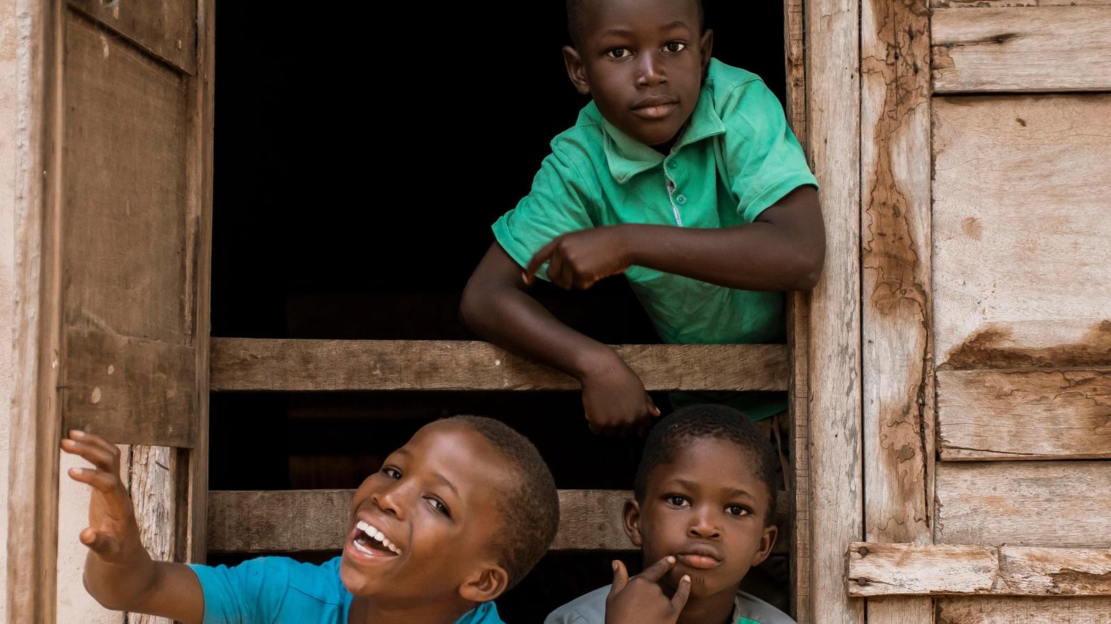 Children from communities supported by the Ibrahim Impact Foundation
