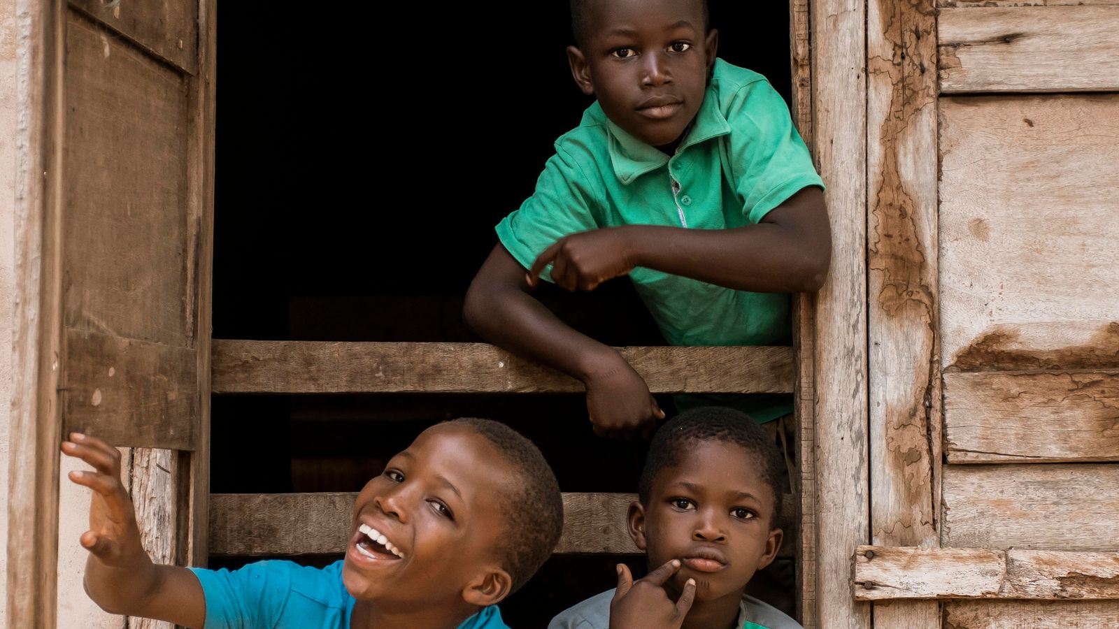 Children from communities supported by the Ibrahim Impact Foundation