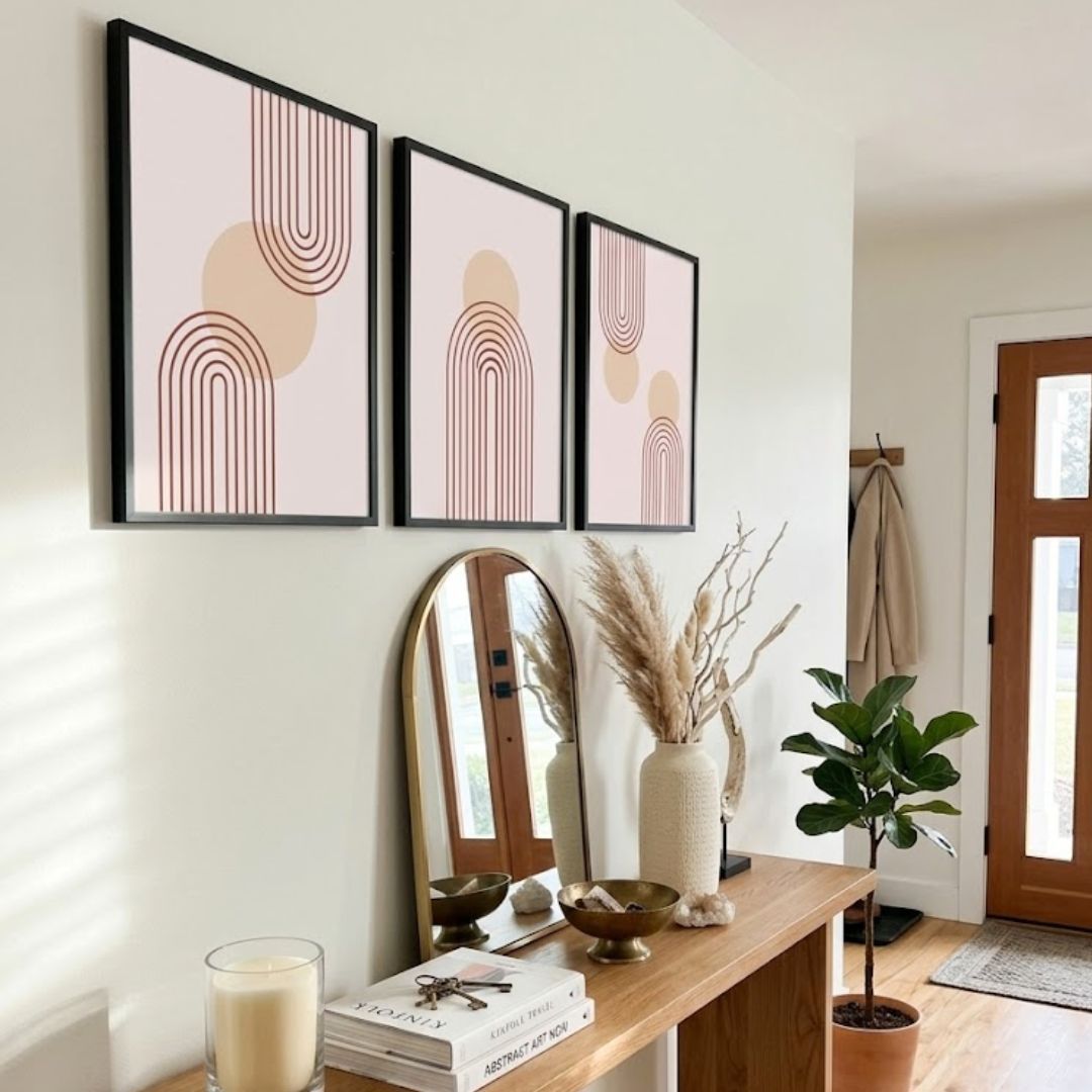 Boho Arch Wall Art - Set of 3 Premium Wall Frames - Image 4