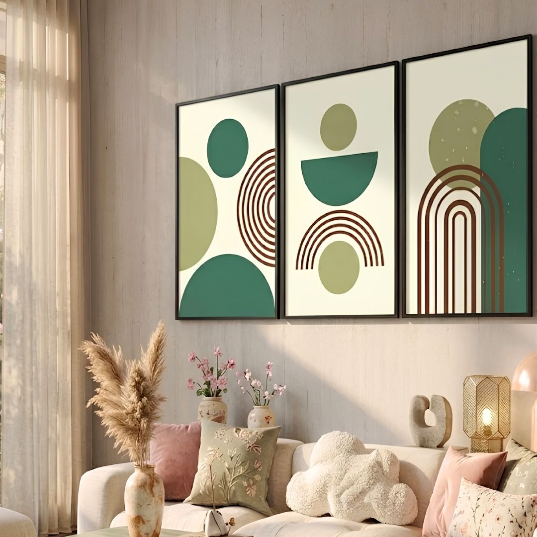 Earthy Boho Curves – Set of 3 Premium Frames - Image 3