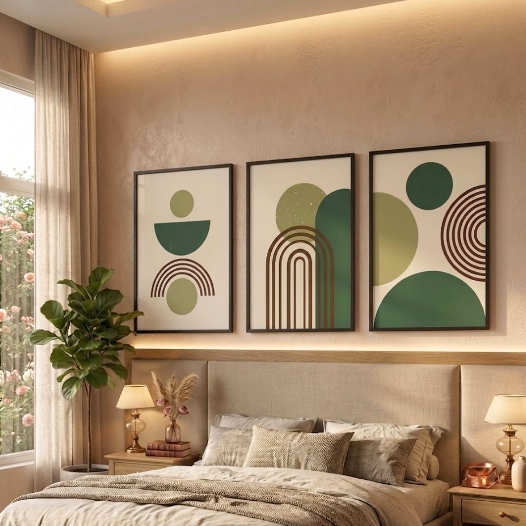 Earthy Boho Curves – Set of 3 Premium Frames - Image 2