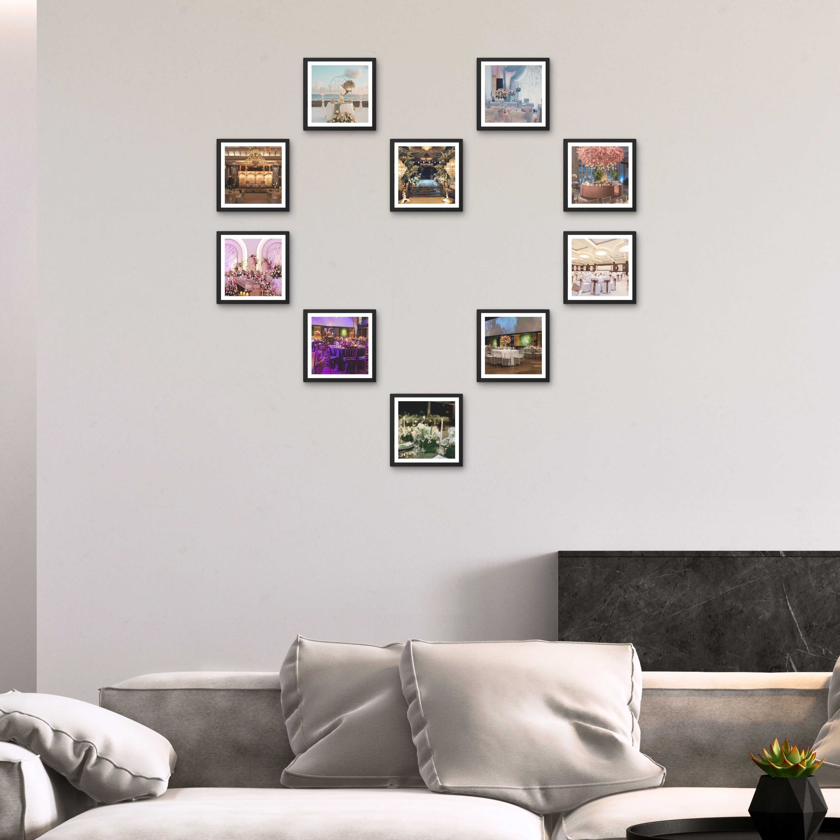 Heart Shape Cluster Frame