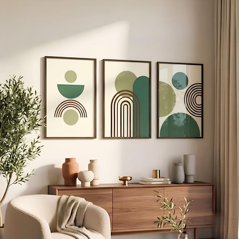 Earthy Boho Curves – Set of 3 Premium Frames