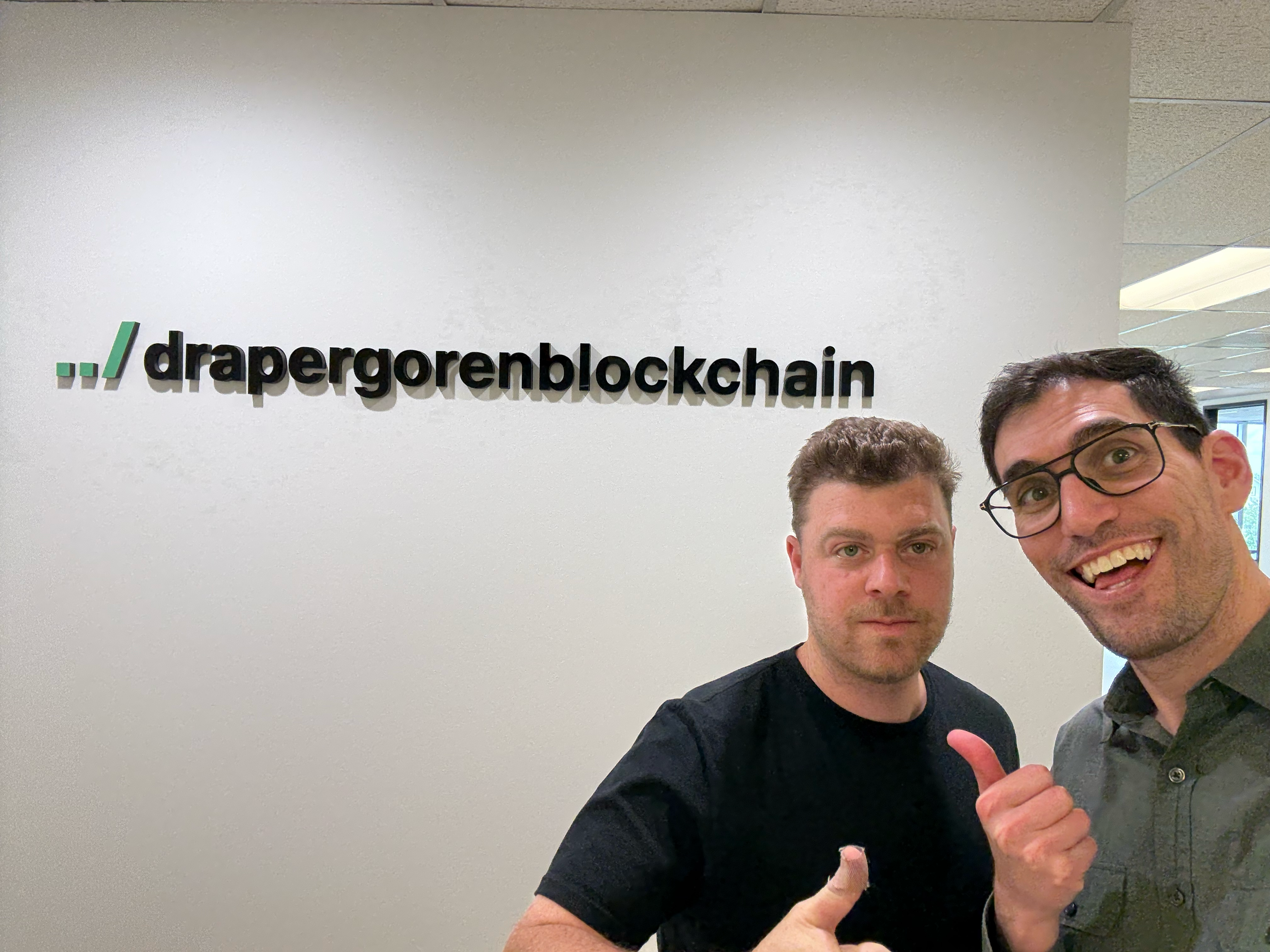 David Bleznak and Alon Goren in new DGB office in Detroit