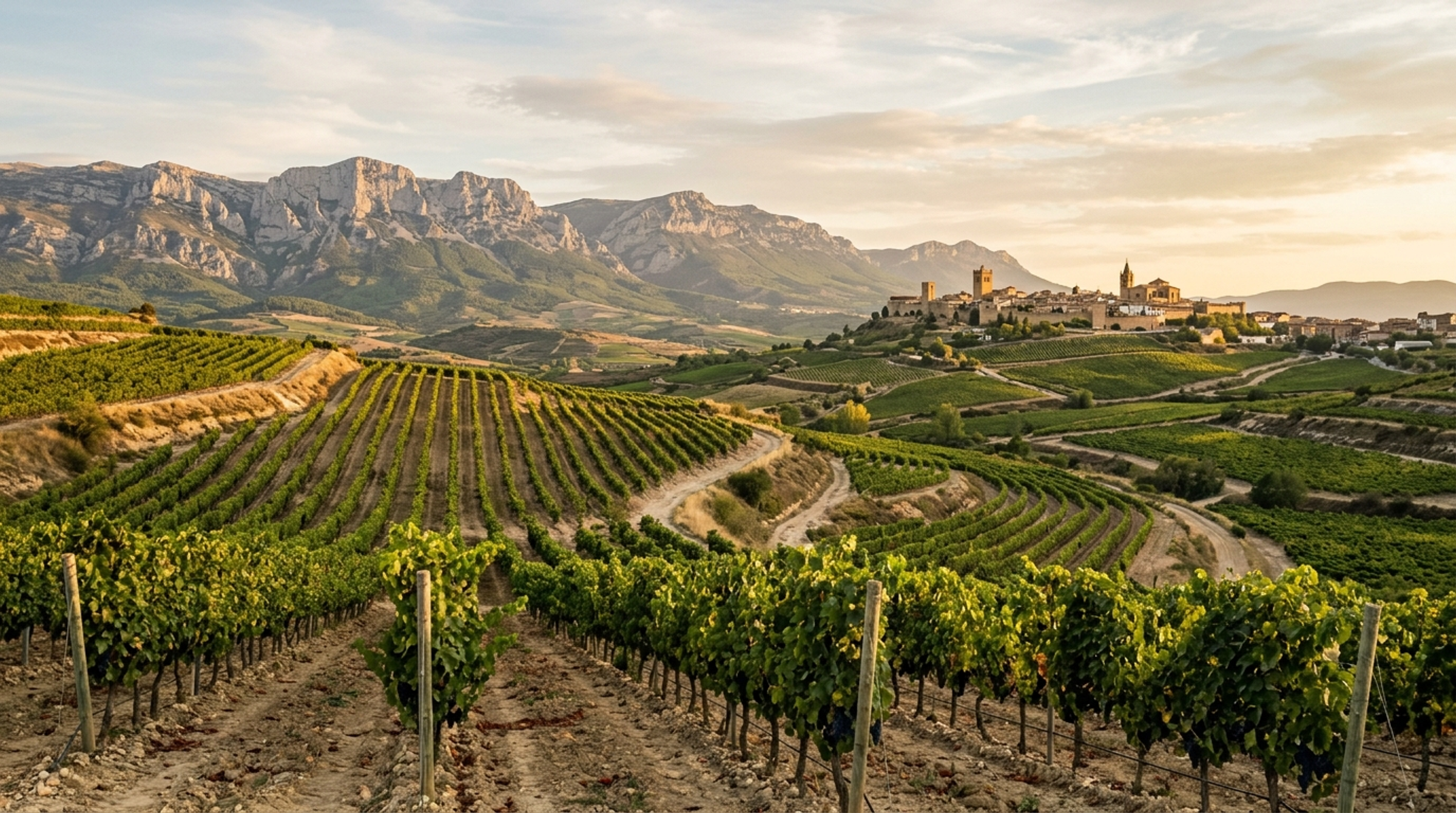 Weinberg in Rioja Alavesa, Heimat von Martin Cendoya Reserva 2017