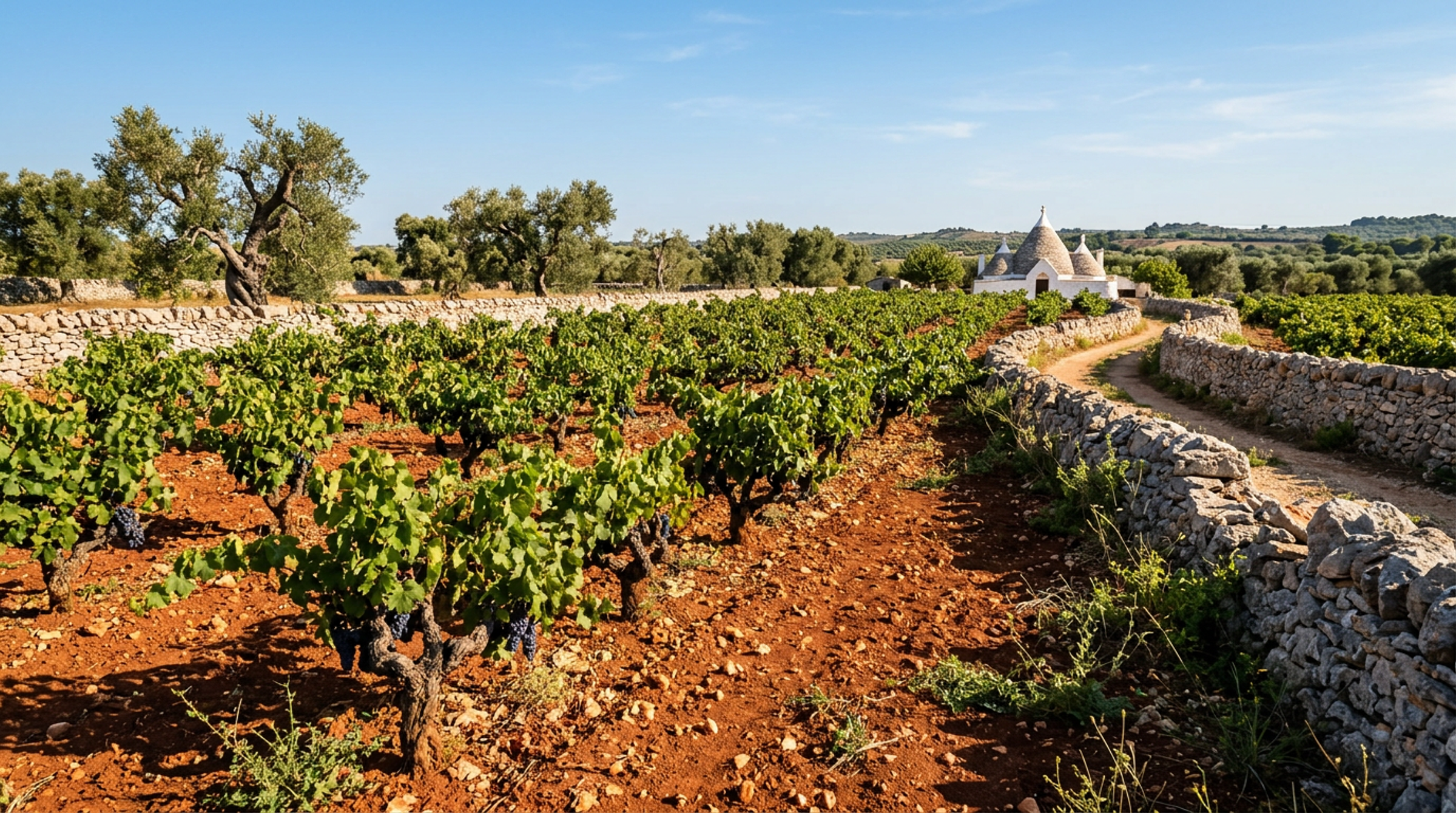 Weinberg in Apulien, Heimat von Evoluzione Primitivo
