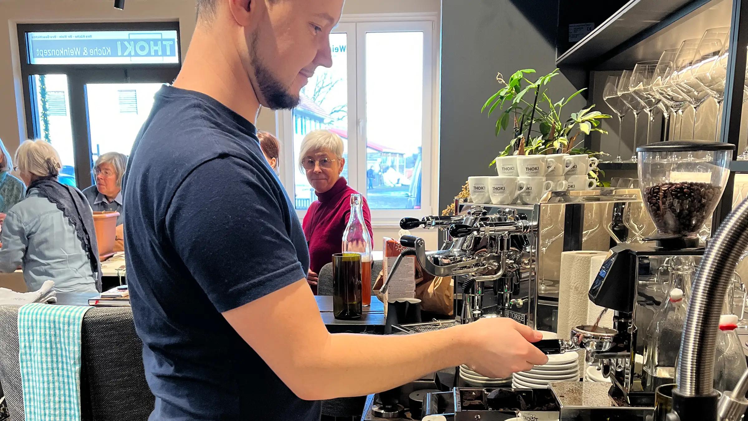 Espresso-Zubereitung an der Siebträgermaschine