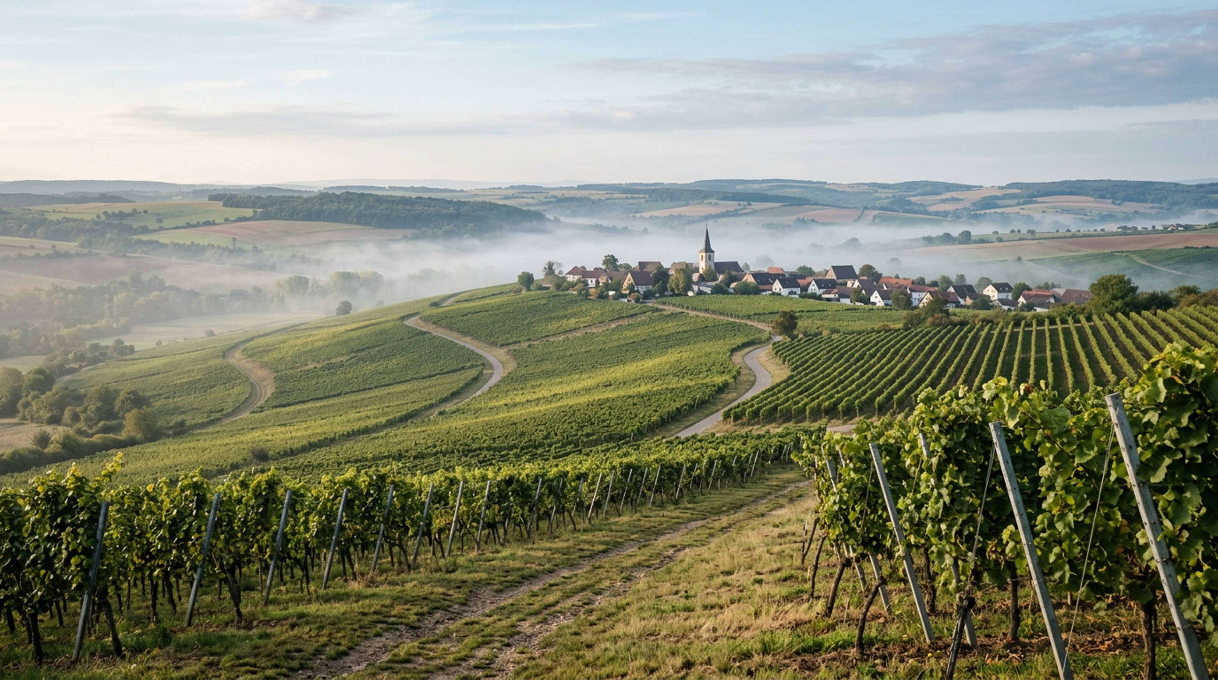 Weinberg in Rheinhessen, Heimat von Julia Schittler Sauvignon Blanc trocken