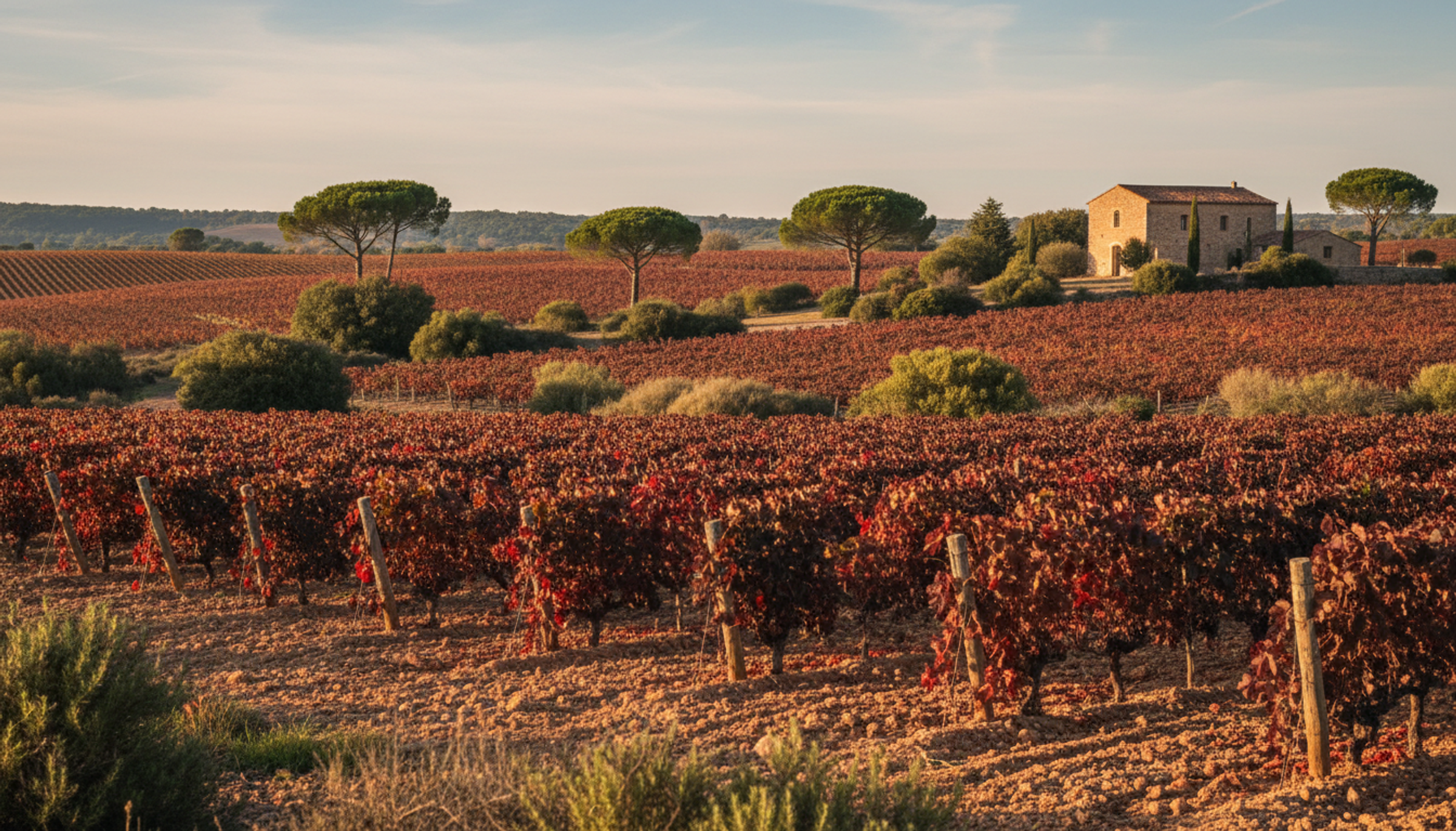 Weinberg in Côtes de Thongue (Languedoc), Heimat von Domaine La Croix Belle N°7