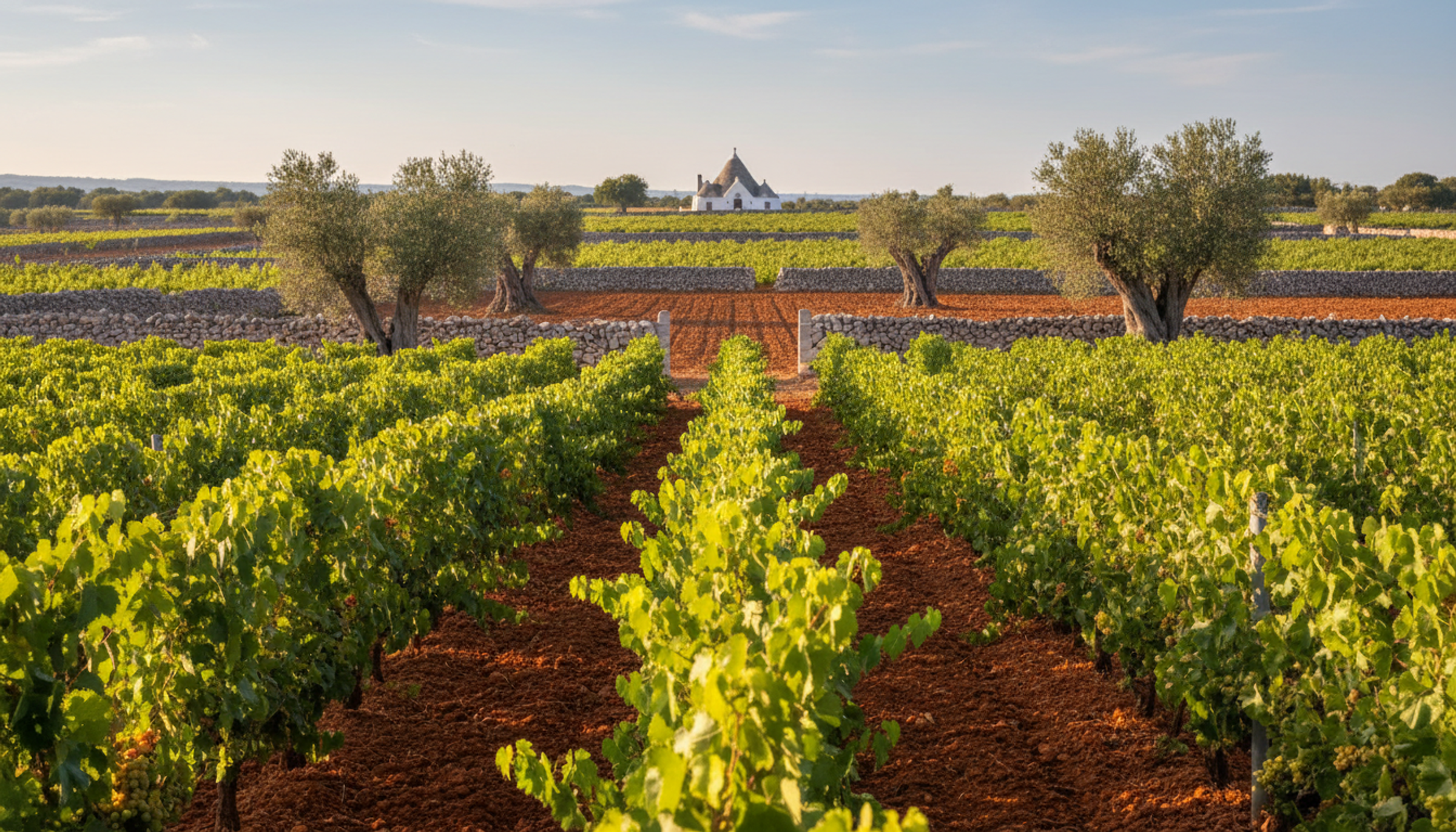 Weinberg in Apulien (IGT), Heimat von BBQ Wine Cabernet-Primitivo