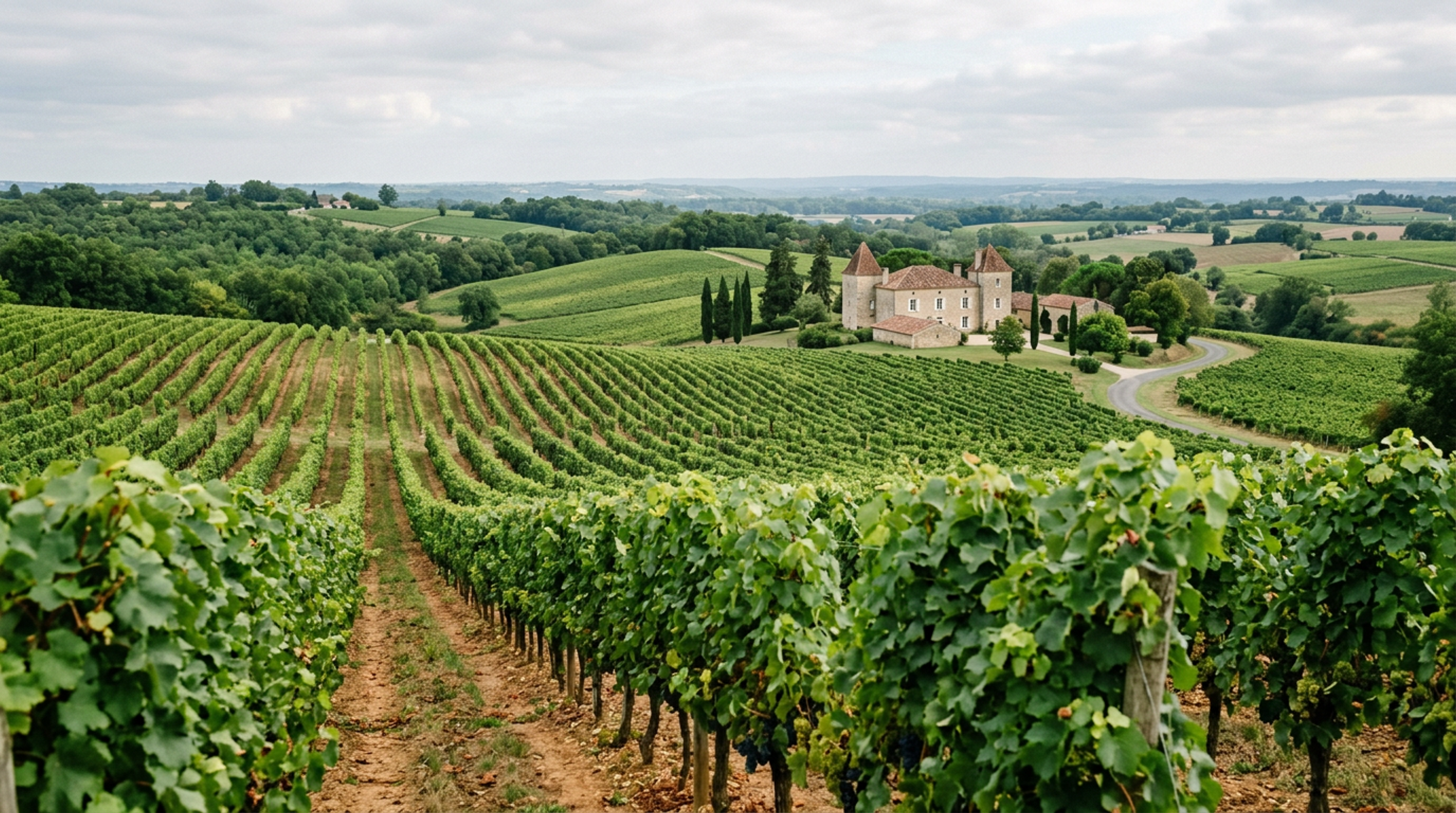 Weinberg in Bordeaux Supérieur, Heimat von Château Haut Mallet 2019
