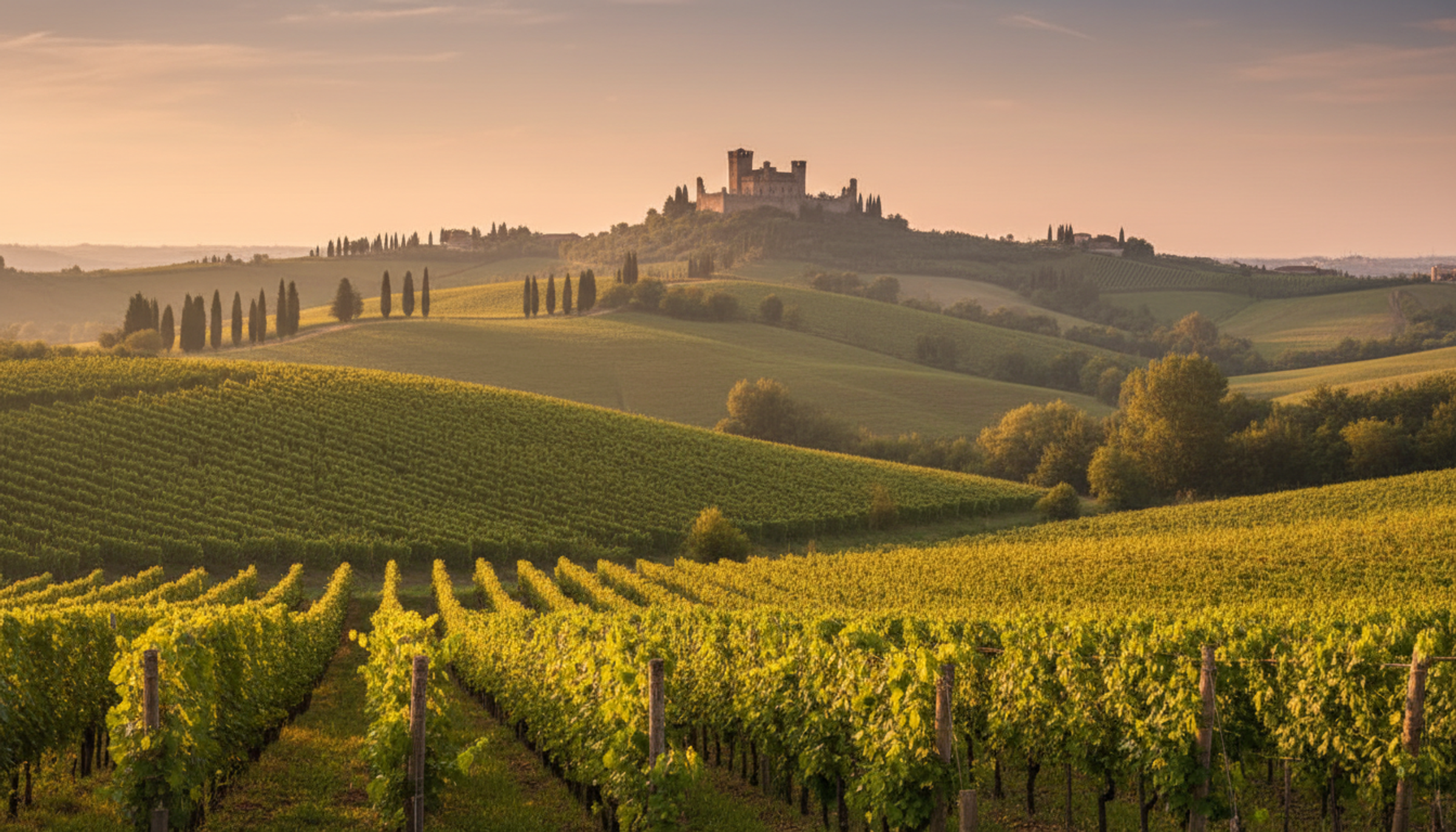 Weinberg in Veneto, Heimat von I Castelli Frizzante